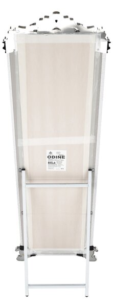 KONDELA Stojanové zrcadlo, bílá / stříbrná, ODINE