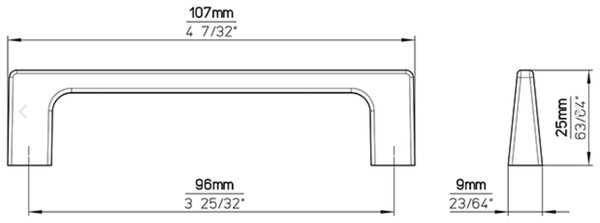 Siro BERLINGO černá matná 128 mm