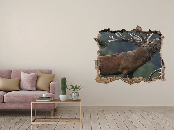 Nálepka fototapeta 3D výhled Jelen na kopci nd-k-9653240