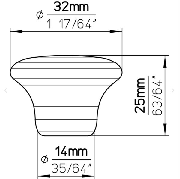 Siro ADINA cín pálený 33 mm
