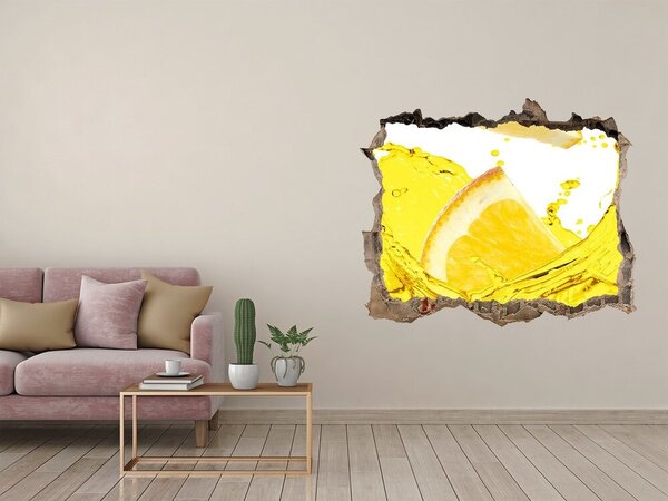 Fototapeta díra na zeď Plátky citronu nd-k-98570020