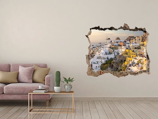 Foto fotografie díra na zeď Santorini Řecko nd-k-99648927