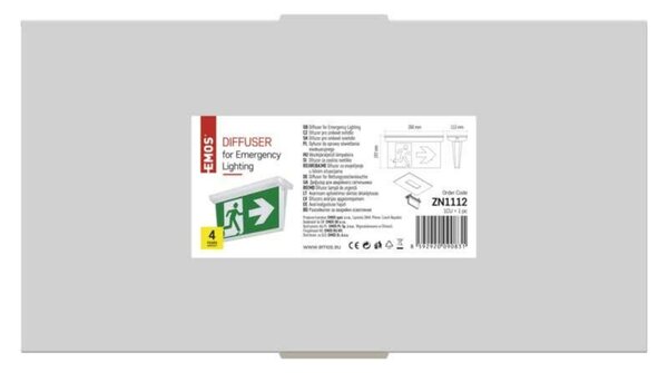 EMOS Difuzor NESSI pro nouzové svítidlo, IP65 ZN1112