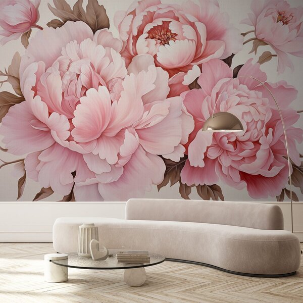 Fototapety Jemné pivoňky, Fototapety květiny, w04365 : uwalls.cz