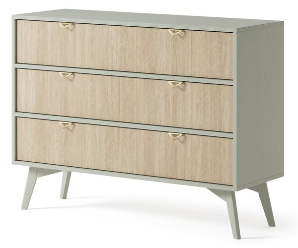 Moderní komoda FELICITY KSZ106, zelená / scandi
