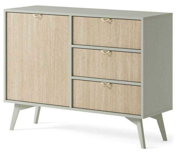Moderní komoda FELICITY KSZD106, zelená / scandi