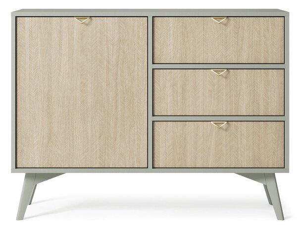 Moderní komoda FELICITY KSZD106, zelená / scandi