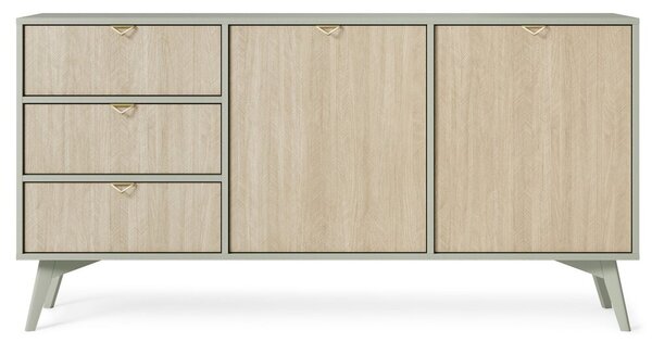 Moderní komoda FELICITY KSZ158, zelená / scandi