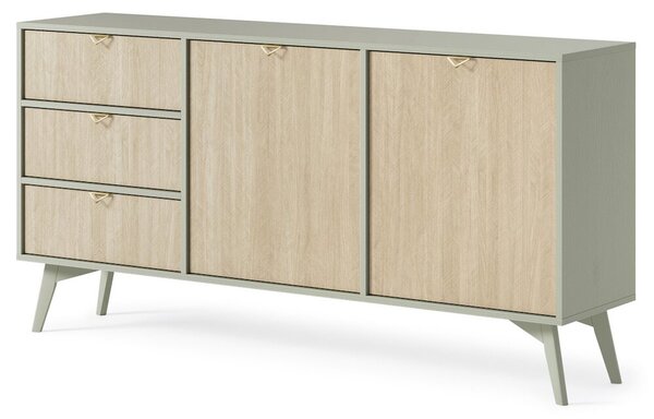 Moderní komoda FELICITY KSZ158, zelená / scandi