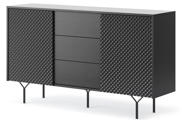 Moderní komoda ROBE KSZ144 2D, černá