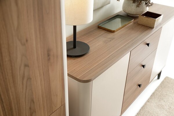 Moderní obývací sestava AURORA 1, ořech + cashmere