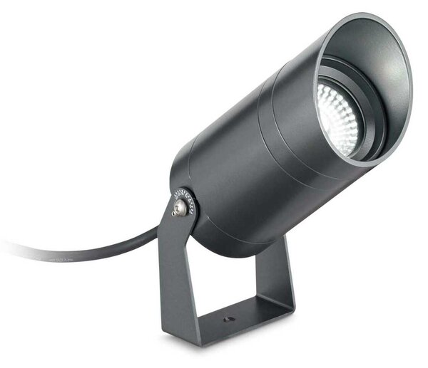 LED Venkovní reflektor Ideal Lux Starlight PT 10.0W 3000K 248387 10W 850lm 3000K IP68 7,5cm šedý