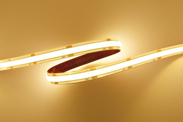 LED pásek LONG-15 COB 10W/m, 24V, IP20, 504LED/m, CRI90 Barva světla: Teplá bílá, 2700K