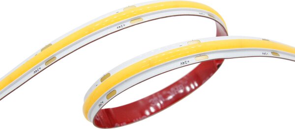LED pásek LONG-15 COB 10W/m, 24V, IP20, 504LED/m, CRI90 Barva světla: Teplá bílá, 2700K