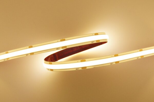 LED pásek LONG-15 COB 10W/m, 24V, IP20, 504LED/m, CRI90 Barva světla: Teplá bílá, 2700K