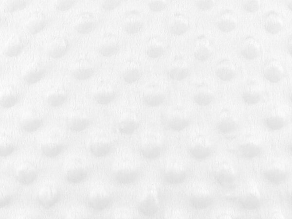 Minky s 3D puntíky METRÁŽ - 1 (1) bílá