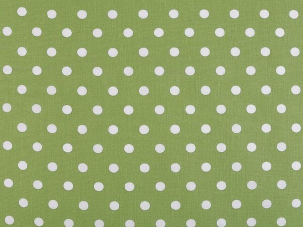 Bavlněná látka puntíky - 11 (45) zelená sv