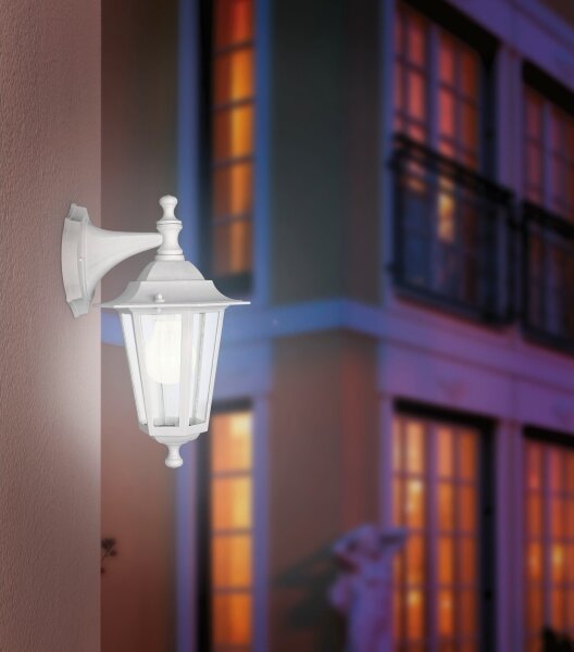 EGLO 22462 - Venkovní nástěnné svítidlo LATERNA 5 1xE27/60W/230V IP44 bílá