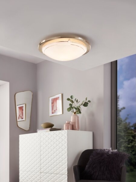 Eglo 32094 - LED Stropní svítidlo PLANET LED/11W/230V 3000K matný chrom