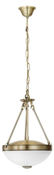 Eglo 82747 - Lustr na řetězu SAVOY 2xE27/60W/230V bronzová