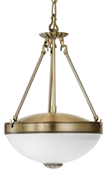 Eglo 82747 - Lustr na řetězu SAVOY 2xE27/60W/230V bronzová