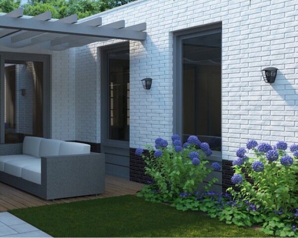 Philips 15387/30/16 - Venkovní nástěnné svítidlo MYGARDEN CREEK 1xE27/60W/230V IP44