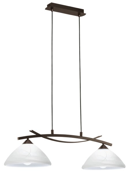 EGLO 91433 - Lustr VINOVO 2xE27/60W/230V