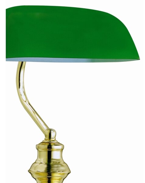 GLOBO 2491 - Stolní lampa ANTIQUE 1xE27/60W zelená - zlatá
