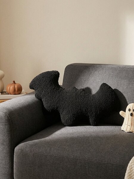 Sinsay - Halloweenský dekorativní polštář ve tvaru netopýra - černá