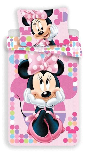 Povlečení Minnie pink 03 micro Polyester - mikrovlákno, 140/200, 70/90 cm