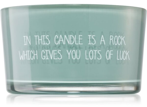 My Flame Candle With Crystal A Rock Which Gives You Lots Of Luck vonná svíčka 11x6 cm