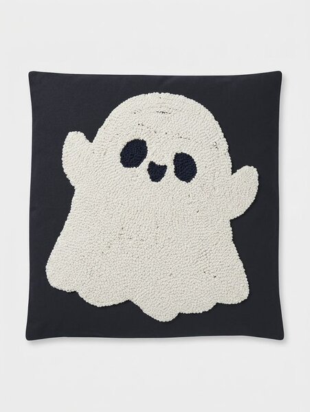Sinsay - Halloweenský dekorativní povlak na polštář s plastickým motivem ducha - vícebarevná