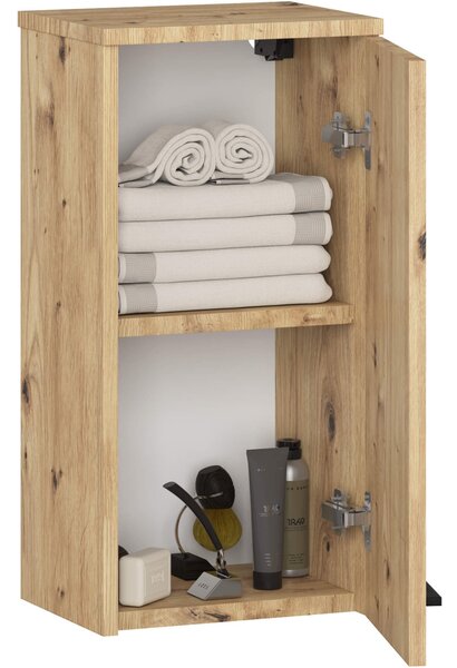 Ak furniture Závěsná koupelnová skříňka Fin 30 cm dub artisan