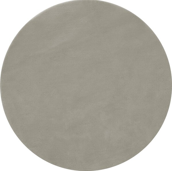 Tectake Koberec s krátkým vlasem Soft Zone - písková,Ø 120 cm