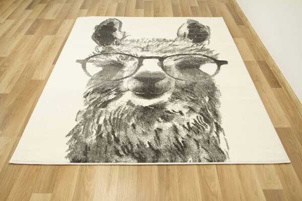 Makro Abra Dětský kusový koberec Lima 9506A Lama krémový šedý Rozměr: 120x170 cm