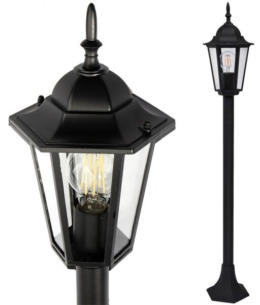 Venkovní lampa 1xE27/20W/230V IP43 96,5 cm černá