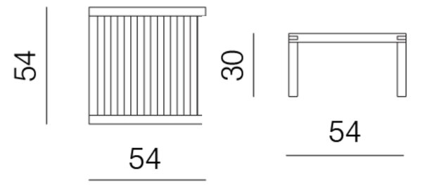 Designové zahradní konferenční stoly Umomoku Low Table