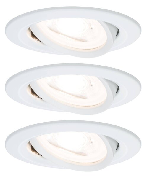 Paulmann 93467 vestavné svítidlo, LED, GU10, 19.5 W, bílá (matná), sada 3 ks