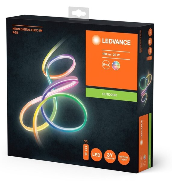 Venkovní LED RGB pásek NEON DIGITAL FLEX 5M IP44 23 W