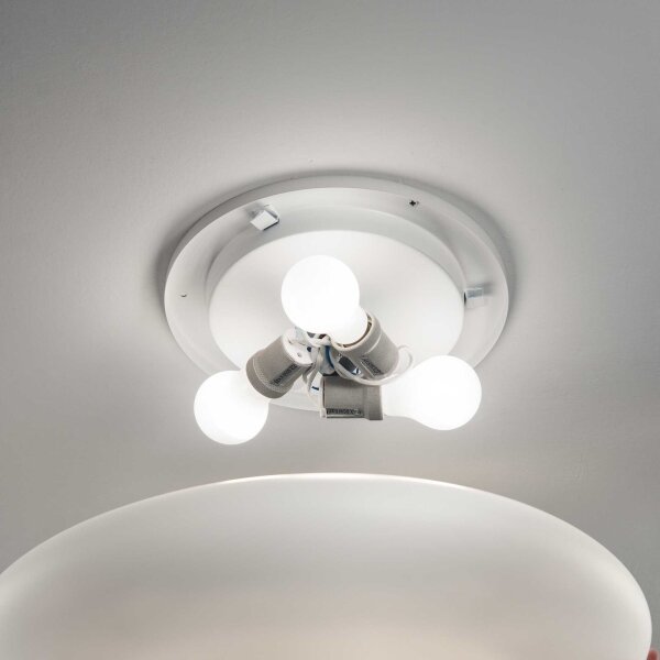 Ideal Lux - Stropní svítidlo SMARTIES 3xE27/42W/230V pr. 50 cm bílá