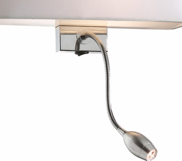 Ideal Lux - LED Flexibilní nástěnná lampa HOTEL 1xE27/60W + LED/1,5W/230V