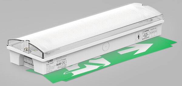 LED2 1440261 Nástěnné svítidlo SAFE ON 3W 6000K Emergency 3h bílá
