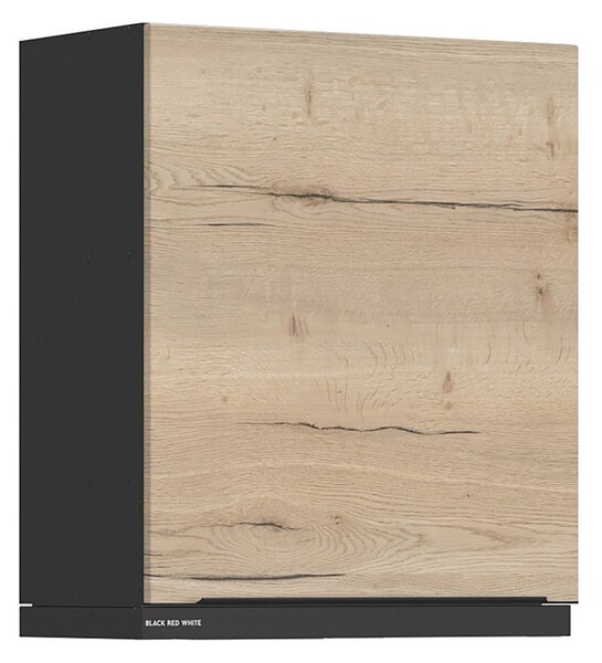BRW Kuchyně Family Line Sole L6 GOO-60/68-L, černá/dub halifax natura