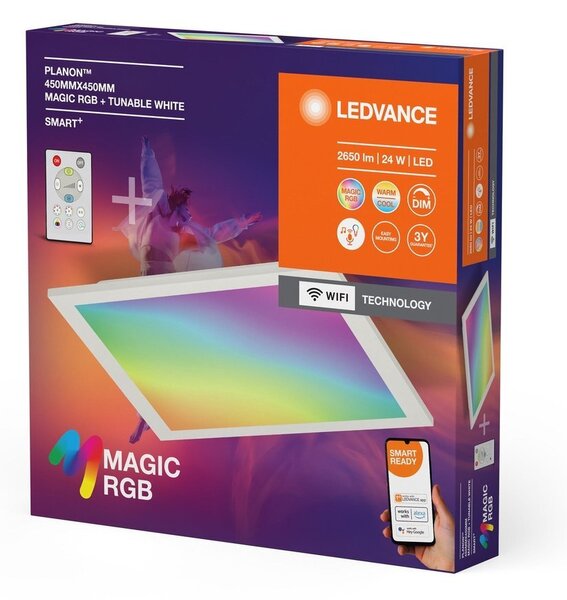 WiFi LED panel + ovládač MAGIC 45cm, RGB + laditelná bílá