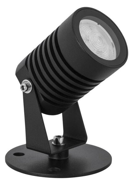 NOVA LUCE venkovní nástěnné svítidlo FEND černý hliník a sklo LED 5W 3000K 100-240V 21st. IP65 9271431