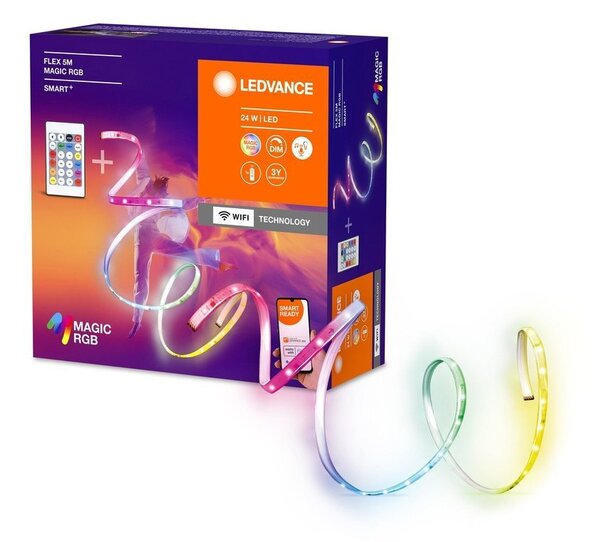 Chytrý WiFi LED stmívatelný RGB pásek s ovládačem FLEX 5m