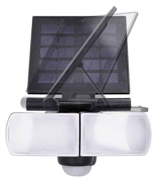 Solight LED solární osvětlení se senzorem, 8W, 600lm, Li-on, černá WO772