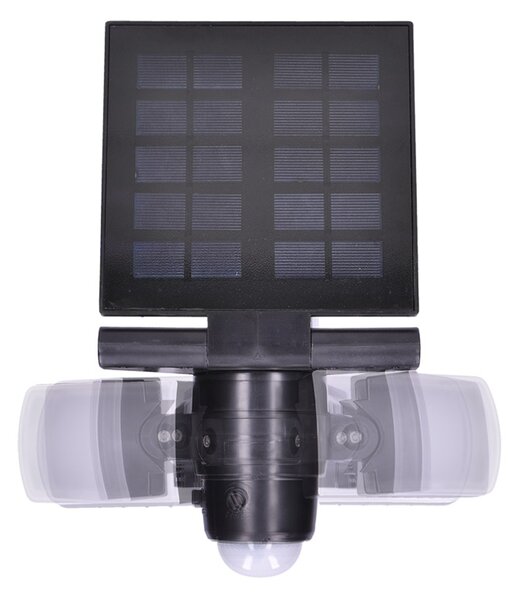 Solight LED solární osvětlení se senzorem, 8W, 600lm, Li-on, černá WO772