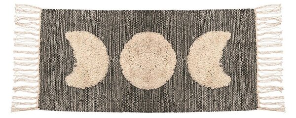 Růžovo šedý koberec s příměsí bavlny Sass & Belle Moon Phases, 80 x 45 cm
