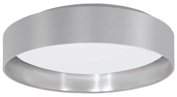 Eglo 31623 - LED Stropní svítidlo MASERLO LED/16W/230V pr. 40,5 cm šedá/stříbrná
